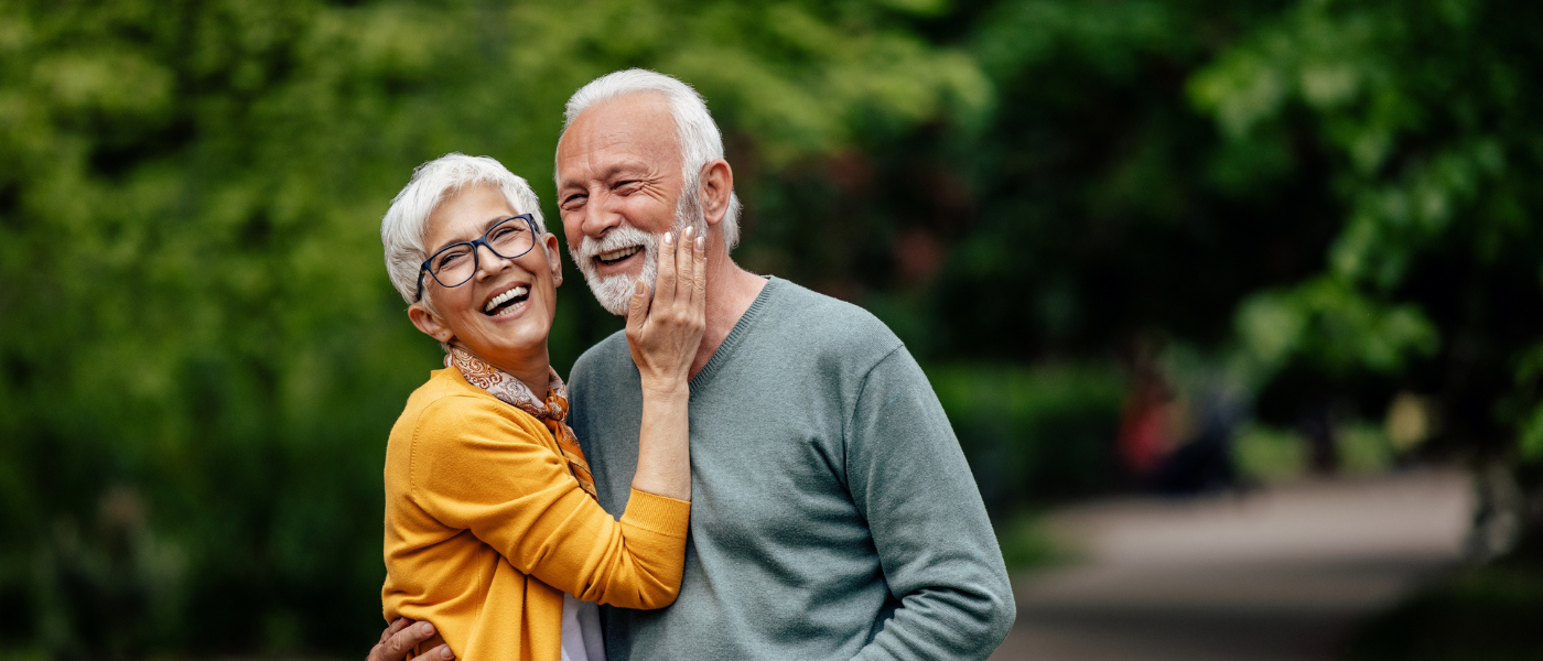 Senior couple enjoys spending time together