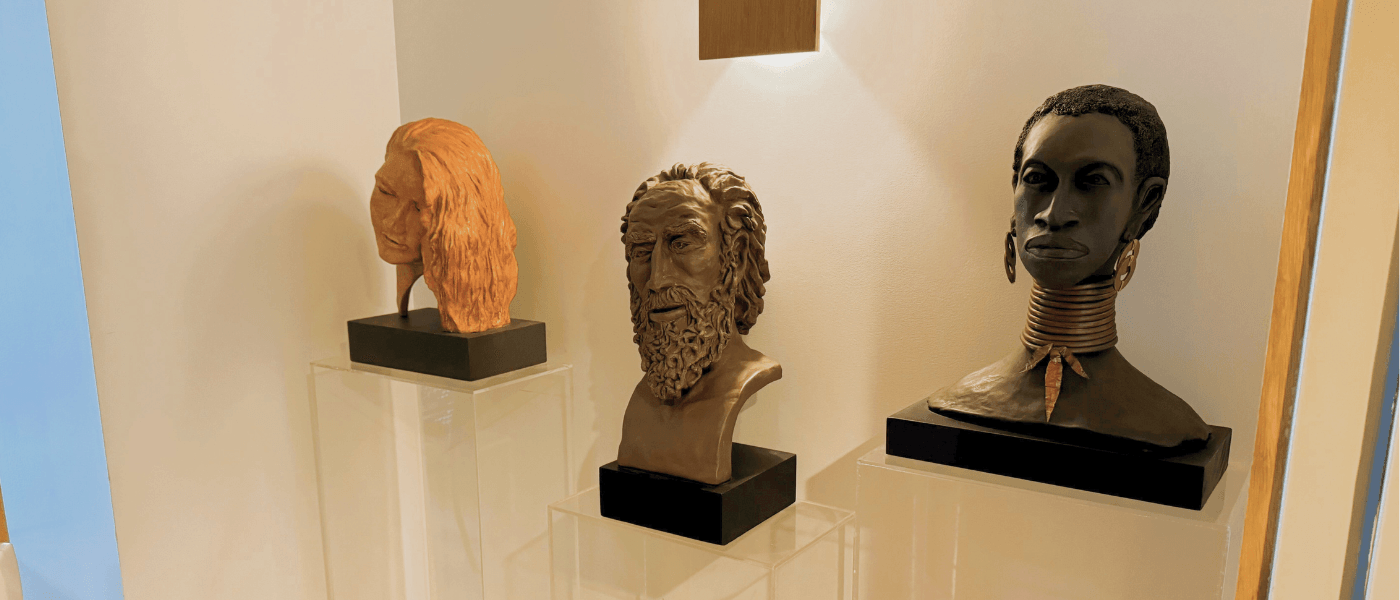 Barbara's Sculptures On Display