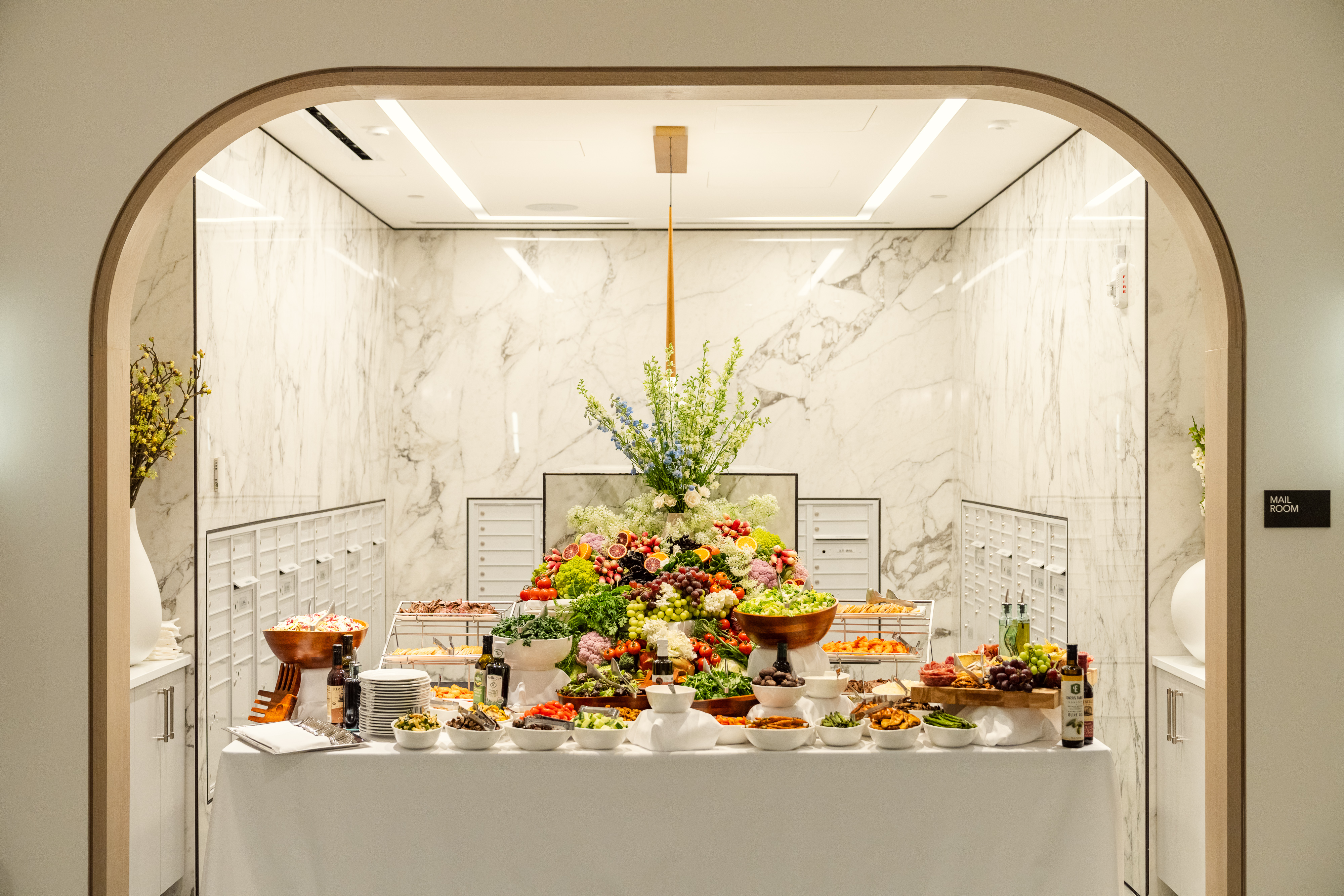 A stunning culinary display featured at Inspir Embassy Row Grand Opening Event. 